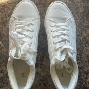Classic White Low-Top Sneakers